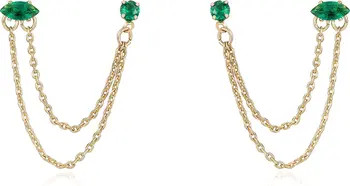 Double Piercing Chain Drop Earrings | Nordstrom