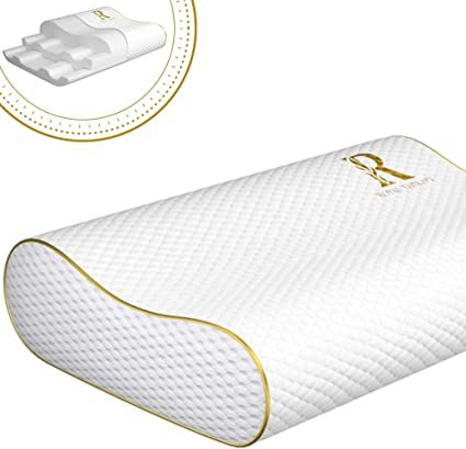 Royal Therapy Memory Foam Pillow, Queen Cervical Pillow for Neck Pain, Contour Pillow, Pillow for... | Amazon (US)