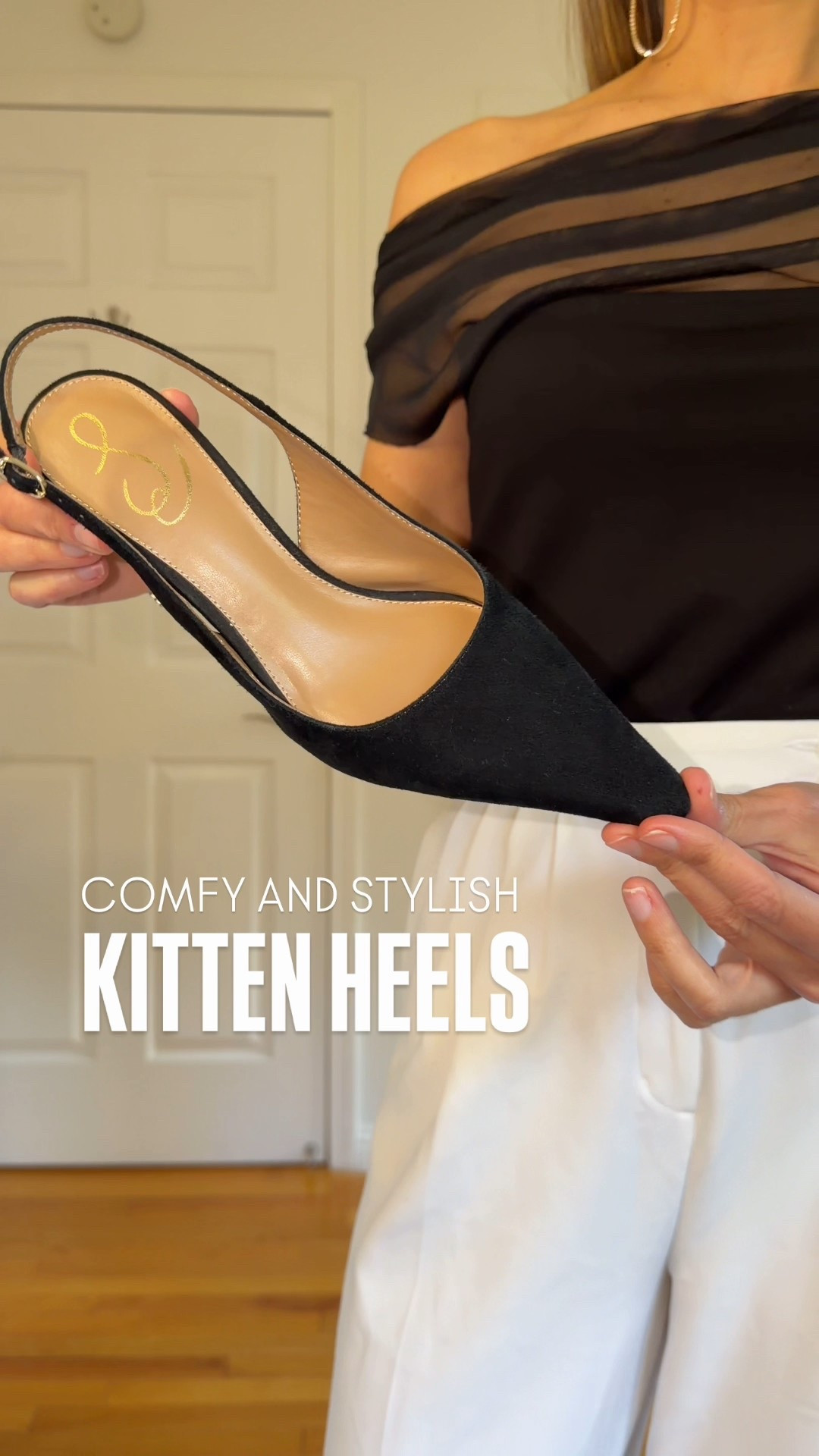 Auede black kitten heels are true to size
Top is sz S slightly big



#LTKgrwm #LTKOver40 #LTKootd