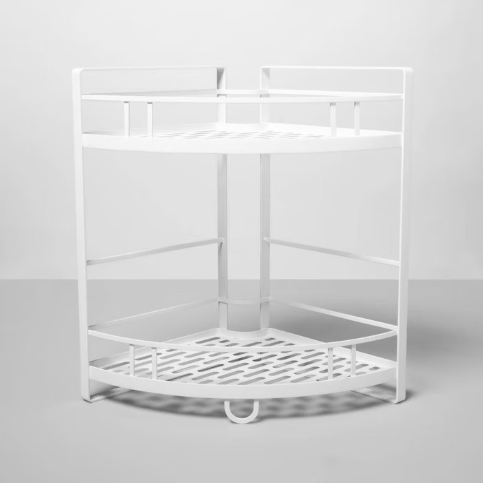 Punched Metal 2-Tier Corner Shelf - Made By Design™ | Target