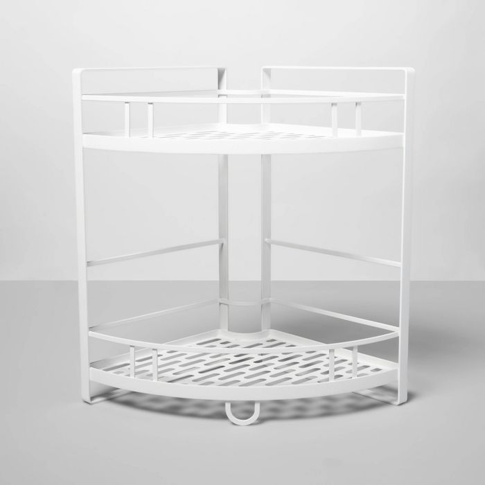 Punched Metal 2-Tier Corner Shelf - Made By Design&#8482; | Target