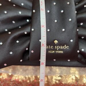 Kate Spade Black Rhinestone Embellished Millie Bow Flap Crossbody Bag | Poshmark
