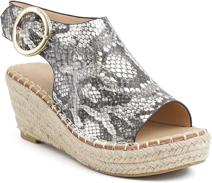Catherine Malandrino Womens Cirkly Espadrille Wedge Sandal | Amazon (US)