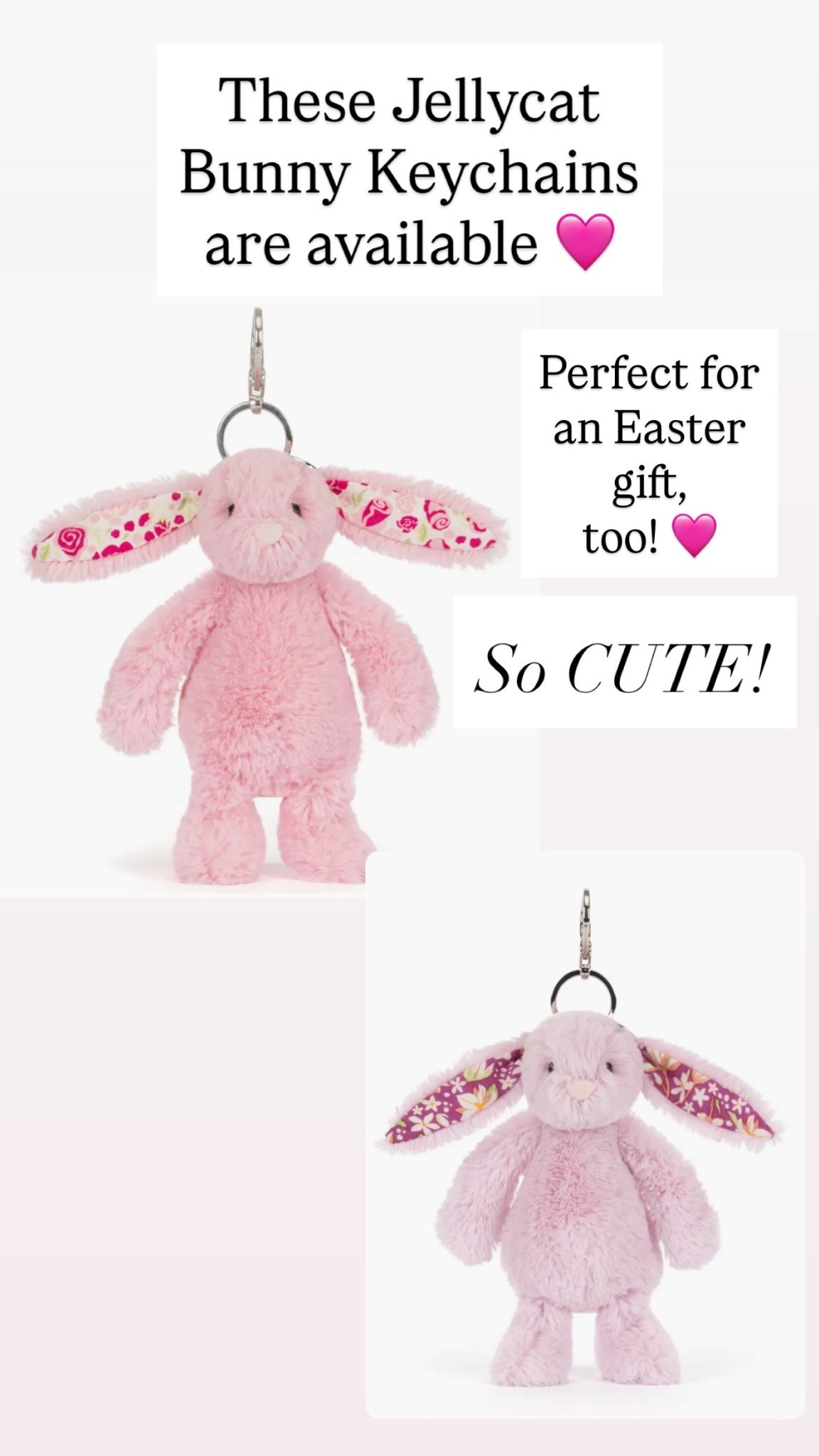 Don’t miss these!!! Fun jellycat bunny keychains are available!! 

#LTKSeasonal #LTKKids