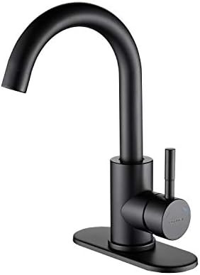 RODDEX Wet Bar Sink Faucet Stainless Steel One Hole 360 Swivel Bar Mixer with 3 Hole Cover Deck P... | Amazon (US)