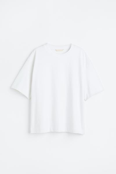 Silk-blend T-shirt | H&M (UK, MY, IN, SG, PH, TW, HK)