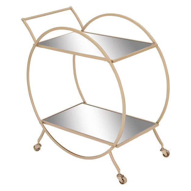 Contemporary Glam Metal Bar Cart - Olivia & May | Target