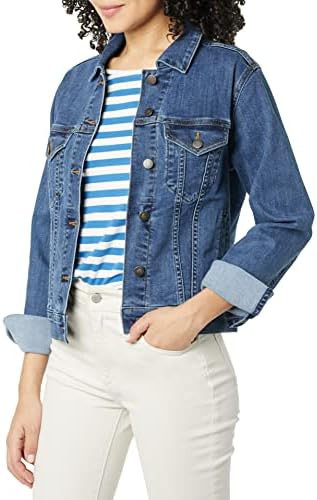 Amazon Essentials Women's Denim Jean Jacket (Available in Plus Size) | Amazon (US)