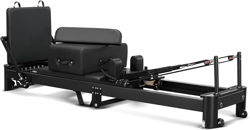 Pilates Reformer Machine, Aluminum Foldable Pilates Machine,Pilates Fitness Equipment for Home an... | Amazon (US)