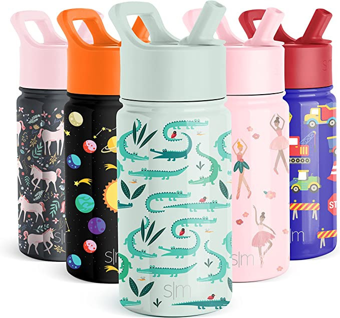 Simple Modern Kids Water Bottle with Straw Lid | Insulated Stainless Steel Reusable Tumbler for T... | Amazon (US)