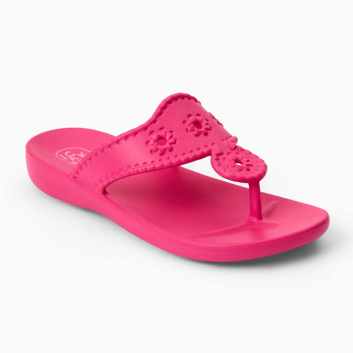 Girls Jacks Fuchsia Pink Waterproof Flat Sandal | Lightweight Summer Comfort | Jack Rogers