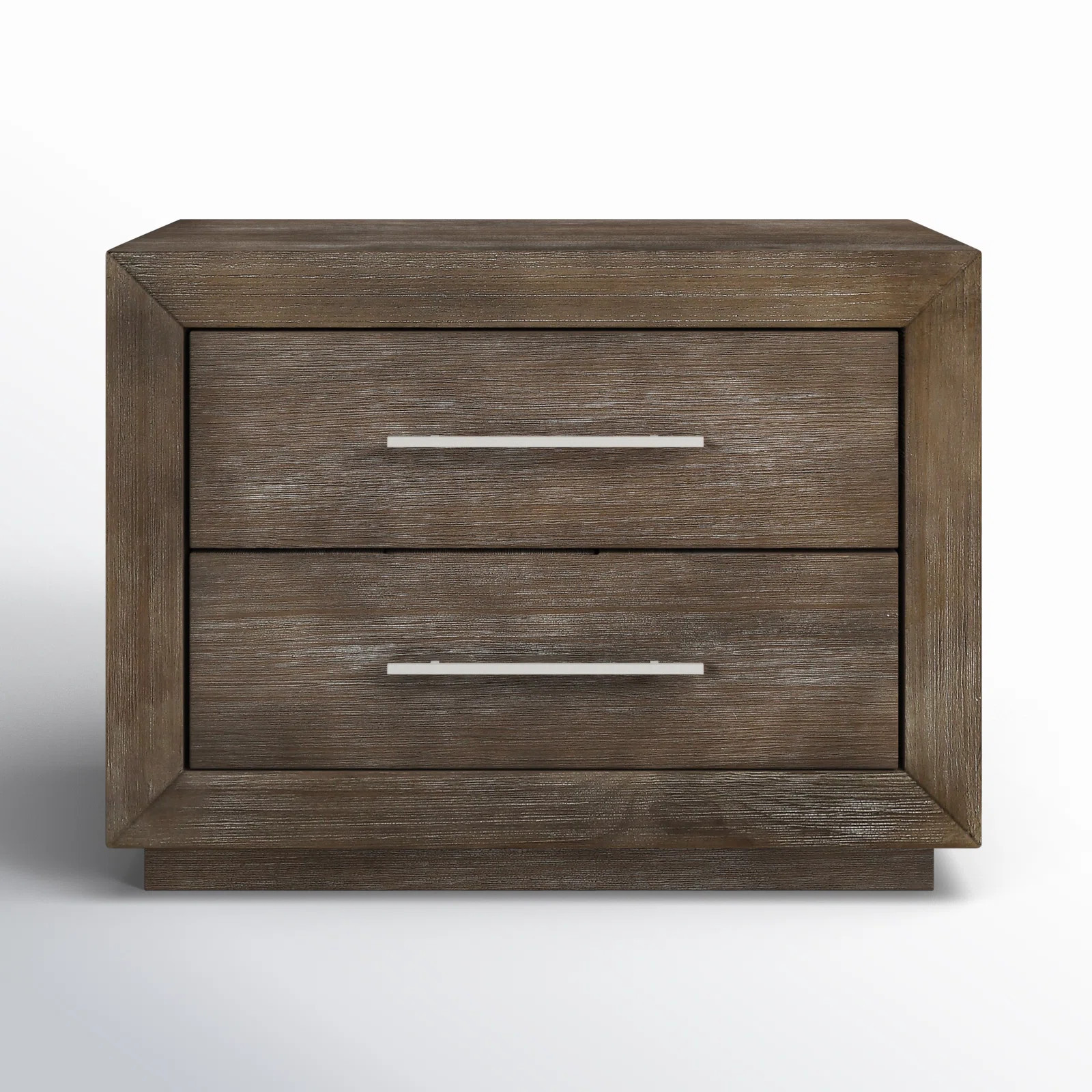 Brooks 2 - Drawer Solid Wood Nightstand in Brown | Wayfair North America