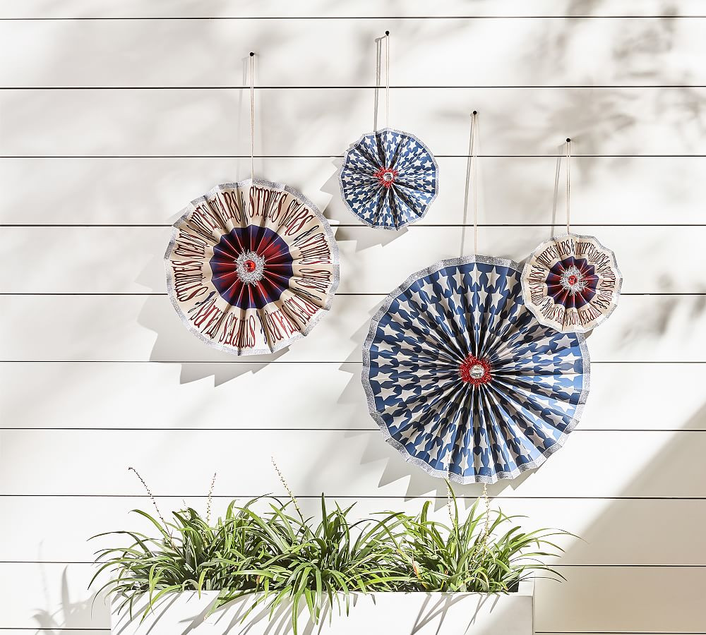 Americana Paper Pin Wheel - Set Of 4 | Pottery Barn (US)