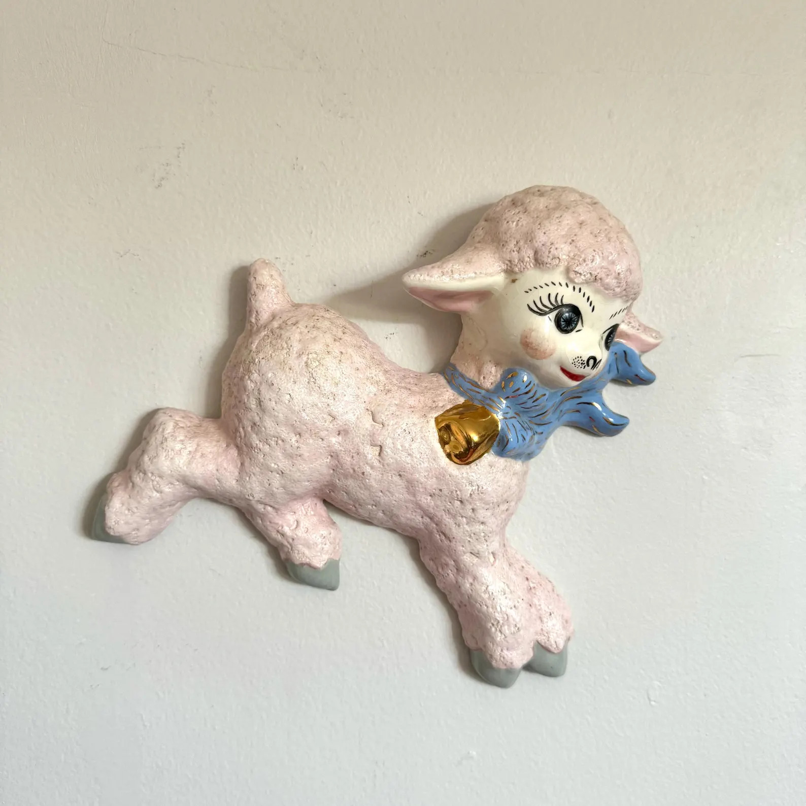 Vintage 1950s Kitschy Anthropomorphic Nursery Decor Baby Lambs Irene Smith Little Bo Peep Bursery... | Etsy (US)