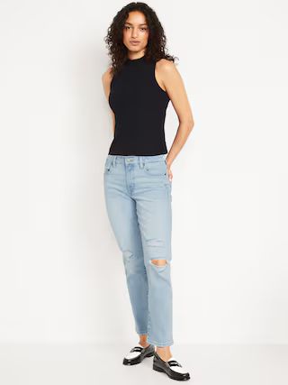 Mid-Rise OG Straight Ankle Jeans | Old Navy (US)