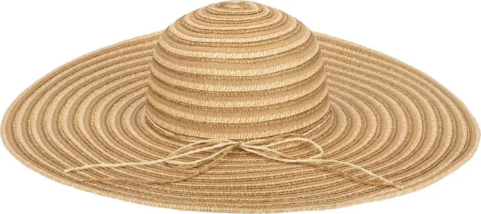 San Diego Hat Metallic Woven Floppy Hat | Nordstromrack | Nordstrom Rack