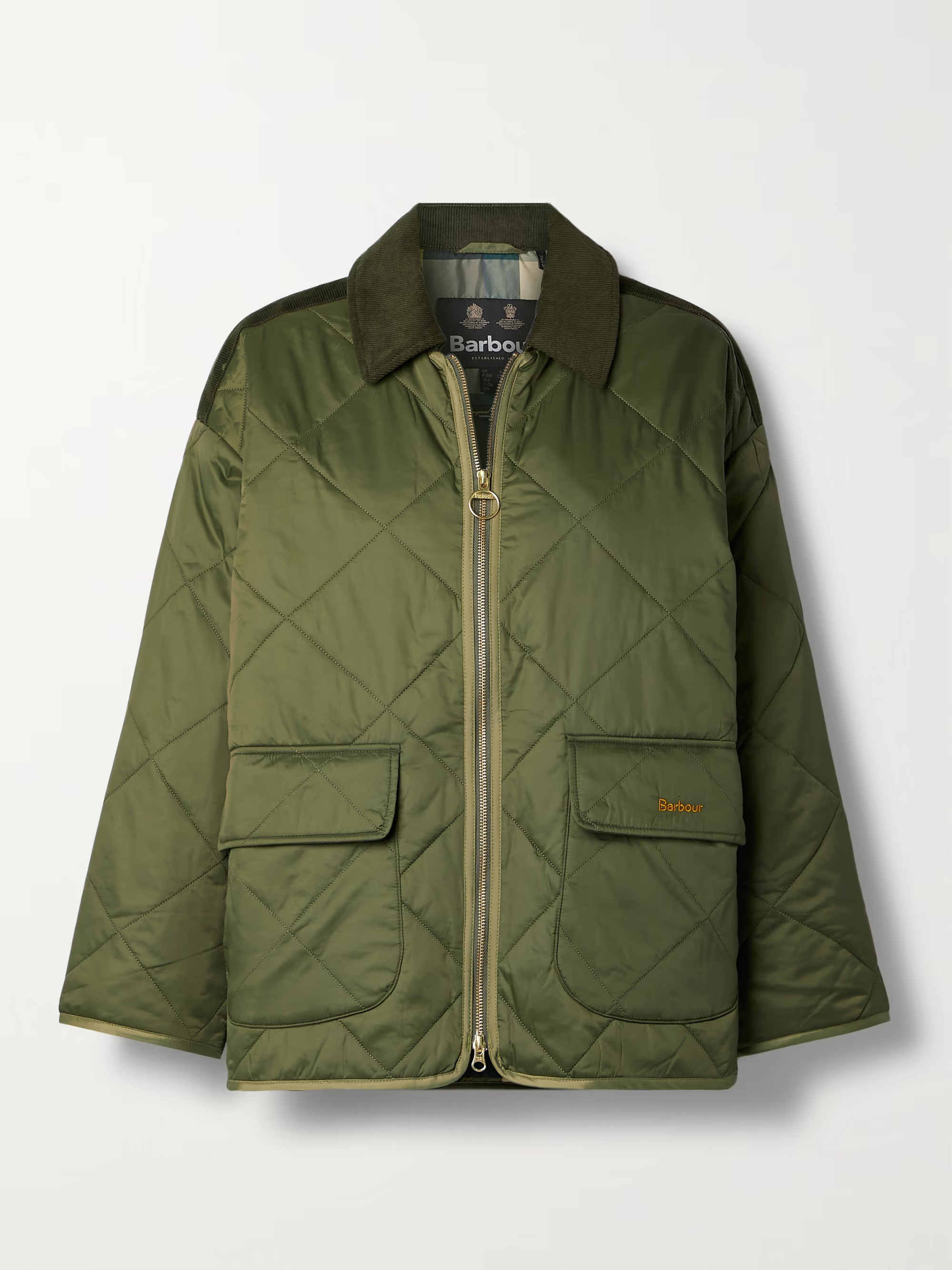 Ryhope corduroy-trimmed quilted shell jacket | NET-A-PORTER (US)