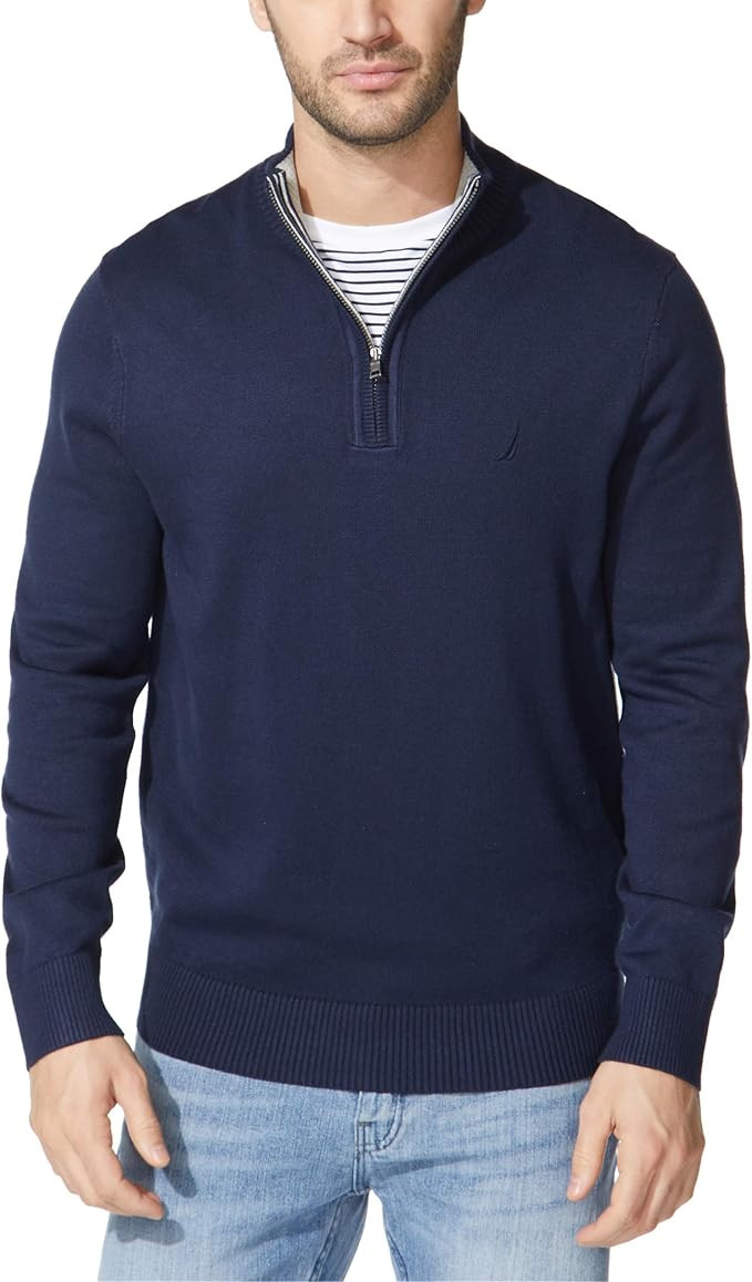 Nautica Men's Quarter-Zip Sweater | Amazon (US)