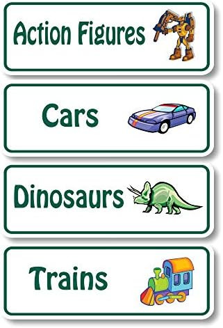 Lovable Labels Toy Bin Organization Labels 64 Pre-Printed + 8 Blank Storage Bin Stickers for Toy ... | Amazon (US)