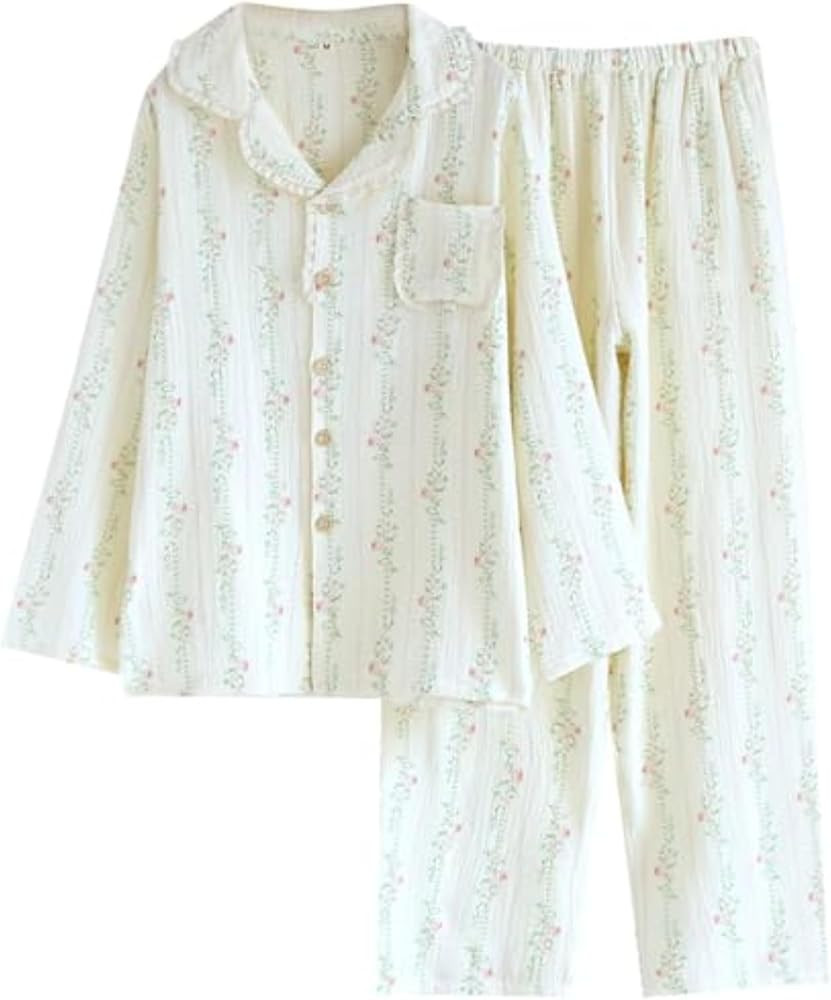 Vhitler Linen Set Coquette Womens Pajamas Set Summer Lounge Sets for Women Old Money Aesthetic | Amazon (US)