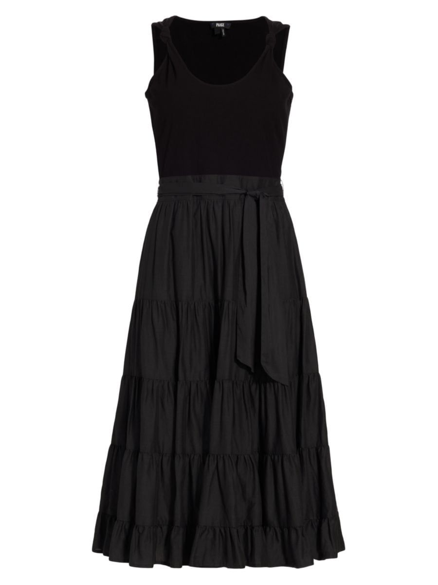 Paige Samosa Cotton-Blend Dress | Saks Fifth Avenue