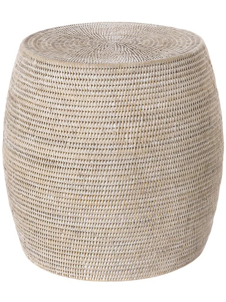 Everard Rattan Accent Stool | Wayfair North America