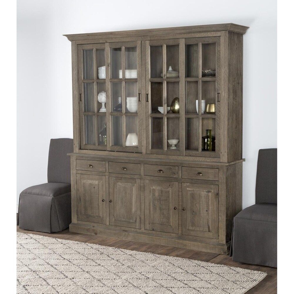 Rockie Reclaimed Pine 4 Drawer Hutch Cabinet by Kosas Home | Bed Bath & Beyond