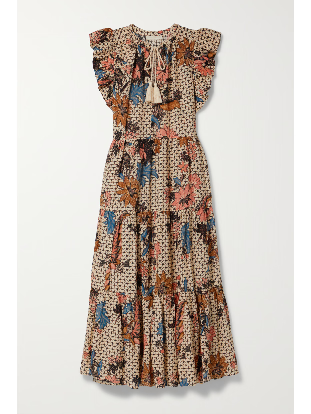 Ulla Johnson - Arinella Printed Cotton-blend Voile Coverup - White | NET-A-PORTER (US)