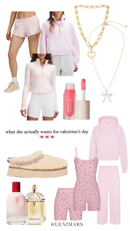what she actually wants for valentine’s day 💌💌💌

Valentine’s Day gifts for her - valentines gifts - Valentine’s Day gift ideas - trendy Valentine’s Day gifts - skims Valentine’s Day - pink lululemon faves - ugg slippers - cute necklaces - perfume faves 

#LTKGiftGuide #LTKstyletip #LTKMostLoved
