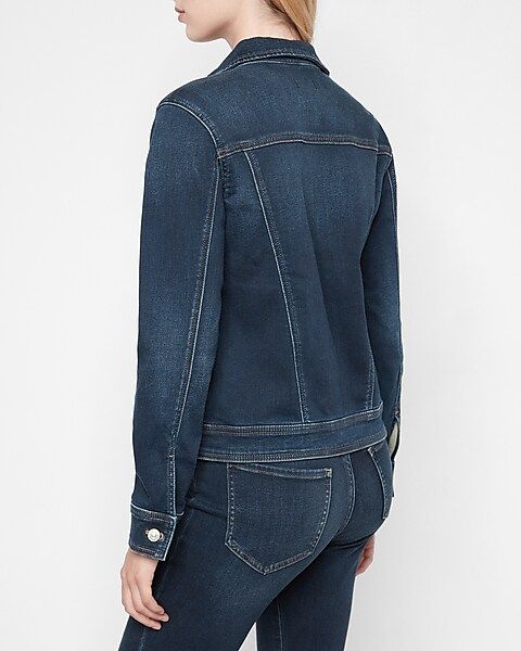 Knit Denim Trucker Jacket | Express