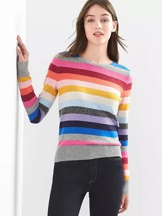 Gap Womens Crazy Stripe Crewneck … curated on LTK