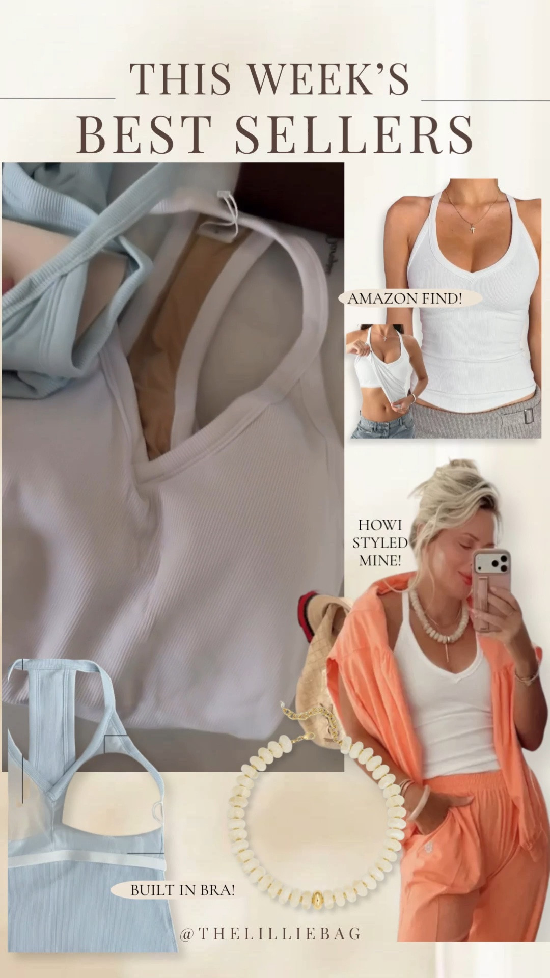 The best seller tanks! Built in bras and come in several colors. I wear a small. Amazon find! 

Basic. Everyday wear. Summer outfit. Tank top.

#LTKootd #LTKgrwm