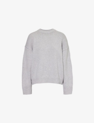 Oversized round-neck wool and cashmere-blend jumper | Selfridges