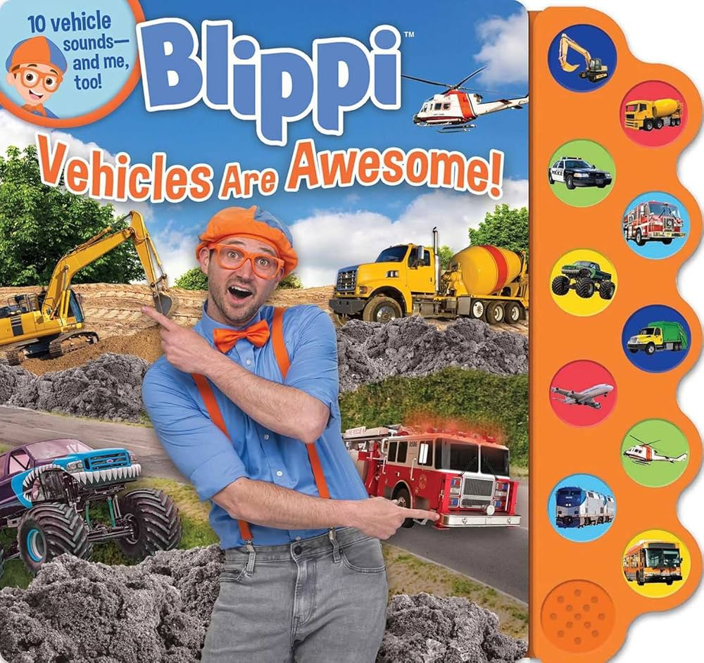 Blippi: Vehicles Are Awesome! (10-Button Sound Books) | Amazon (US)