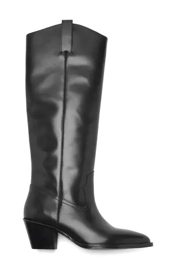 MANGO Lorrain Western Boot in Black at Nordstrom Rack, Size 37 | Nordstrom Rack