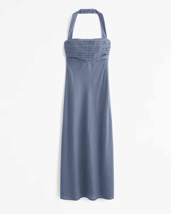 Women's The A&F Emerson Halter Midi Dress | Women's Dresses & Jumpsuits | Abercrombie.com | Abercrombie & Fitch (US)