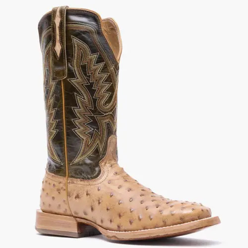 DURANGO Men's Prca Collection Fullquill Ostrich Western Boot in Antiqued Saddle at Nordstrom, Size 11 | Nordstrom
