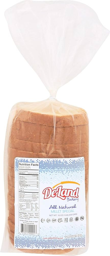 Deland Bakery Millet Special Bread, 16 oz (frozen) | Amazon (US)
