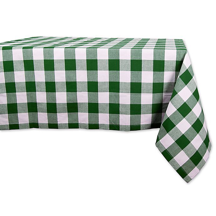 Design Imports Shamrock Buffalo Check Tablecloth in Green | Bed Bath & Beyond | Bed Bath & Beyond