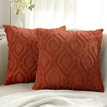 decorUhome Decorative Throw Pillow Covers 20x20, Soft Plush Faux Wool Couch Pillow Covers for Hom... | Amazon (US)
