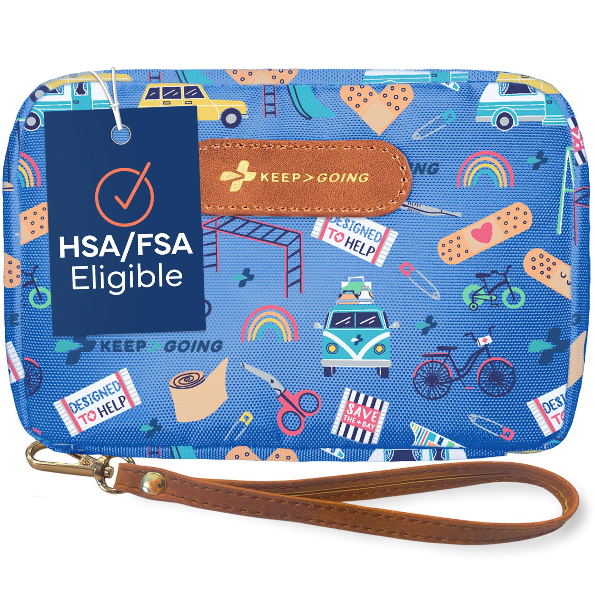 KeepGoing Travel First Aid Kit for Kids – 130 Pc. for Car, Home, Purse, Diaper Bag & Backpack w... | Amazon (US)