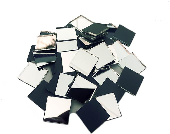 Aleksander Hreben 3/4" Square Mirror Mosaic Tile - 100pcs | Amazon (US)