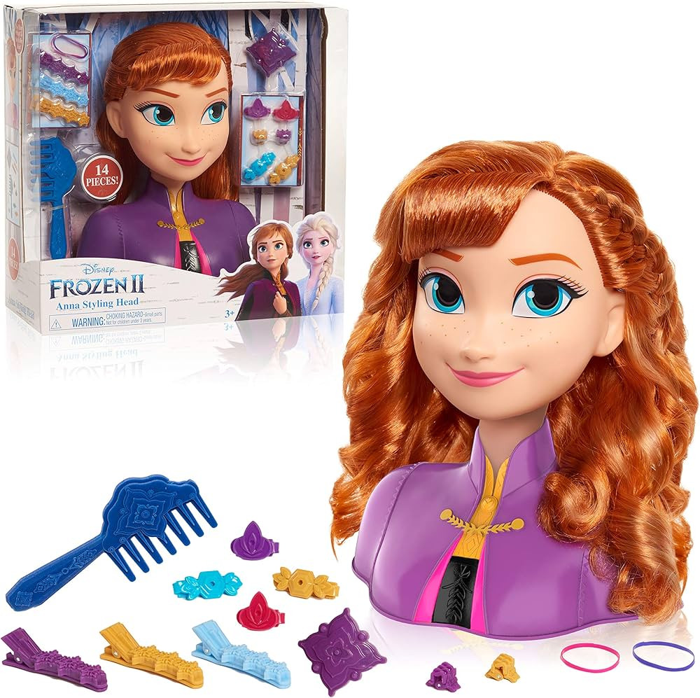 JP Disney Styling FRND3000 Frozen 2 Anna Styling Head,Red,26.5 x 27 x 12cm | Amazon (IT)