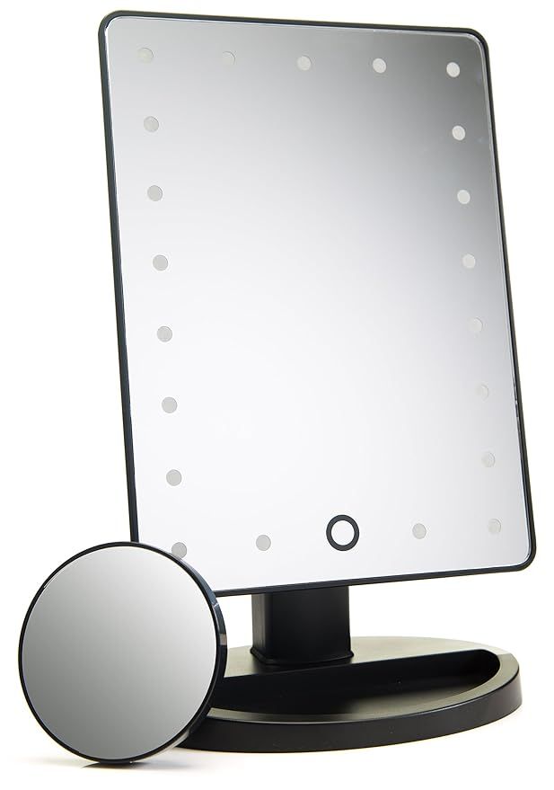 Absolutely Luvly Lighted Makeup Mirror with Magnification | Vanity Mirror with Lights -Touch Scre... | Amazon (US)