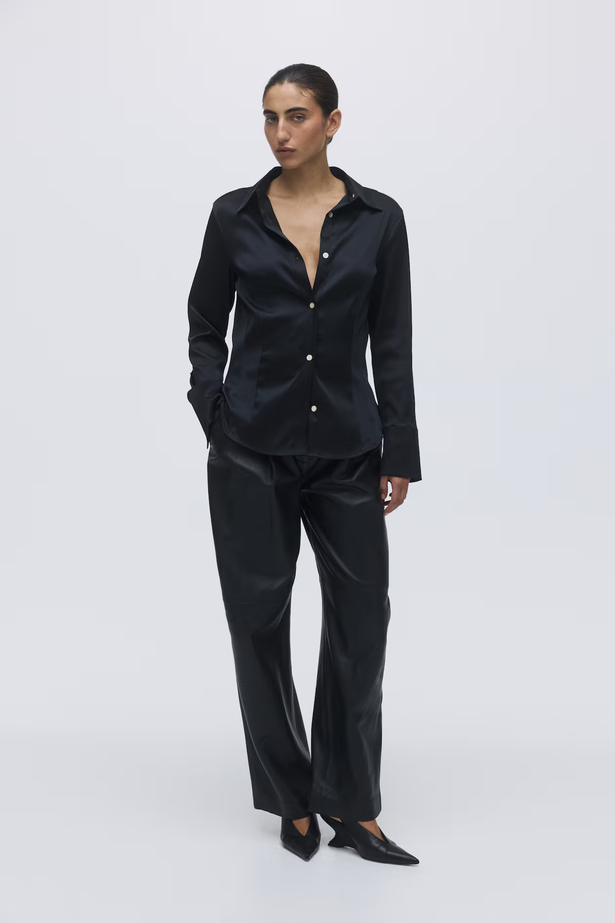 Fitted Twill Shirt | H&M (US + CA)