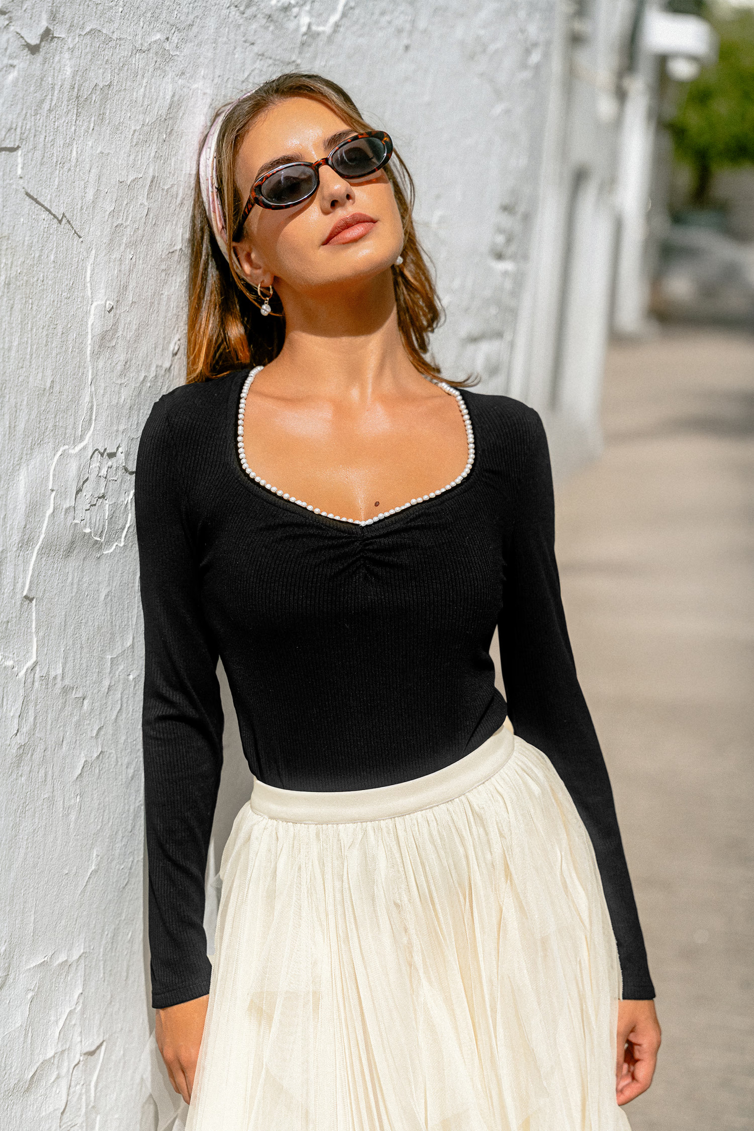 Loveliest Black Top | Cupshe US