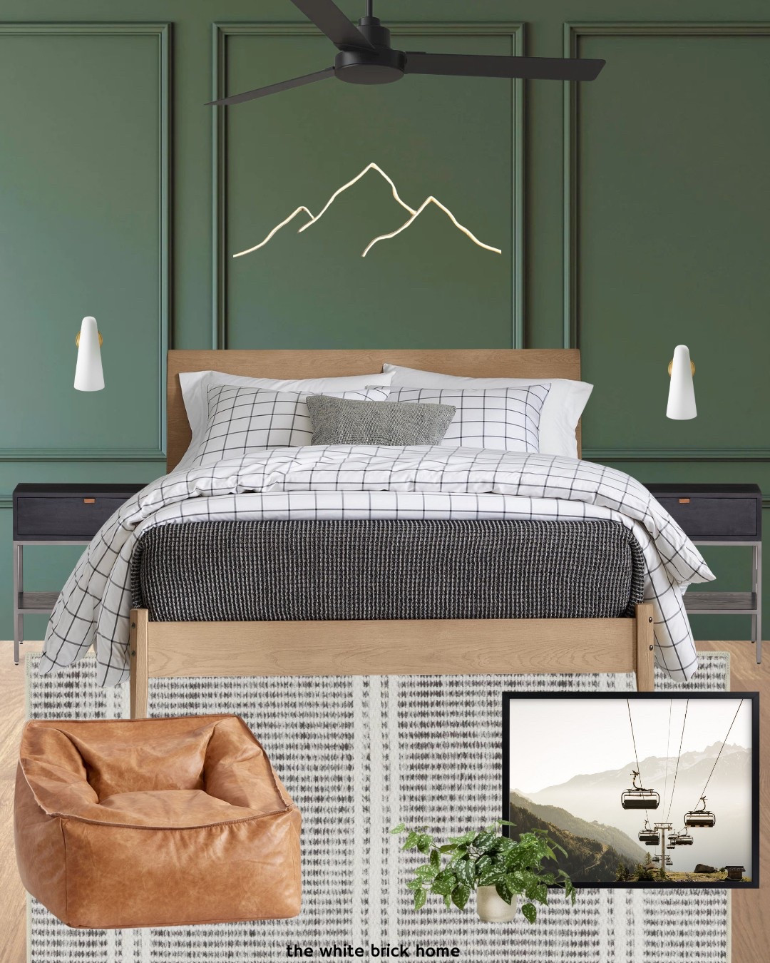A clean, modern take on a mountain themed bedroom! 

Kids room, kids bedroom, teen room, teen bedroom, teen bedroom decor, teen bedroom ideas, boys room, boys bedroom, boys bedroom theme, boys bedroom bed, boys bedroom nightstand, boys bedroom chair, boys bedroom leather chair, boys room wall decor, boys room sconce, boys room wall light, boys room lighting, ceiling fan. Boys room rug, area rug, bedroom rug, boys room ideas, boys room decor, home decor, boys room bedding, boys room mountain theme, green bedroom, green kids room, green boys room, boys room furniture, home decor’s home design, bedroom design, kids room inspiration, pottery barn teen, Wayfair, Etsy 

#LTKKids #LTKStyleTip #LTKHome