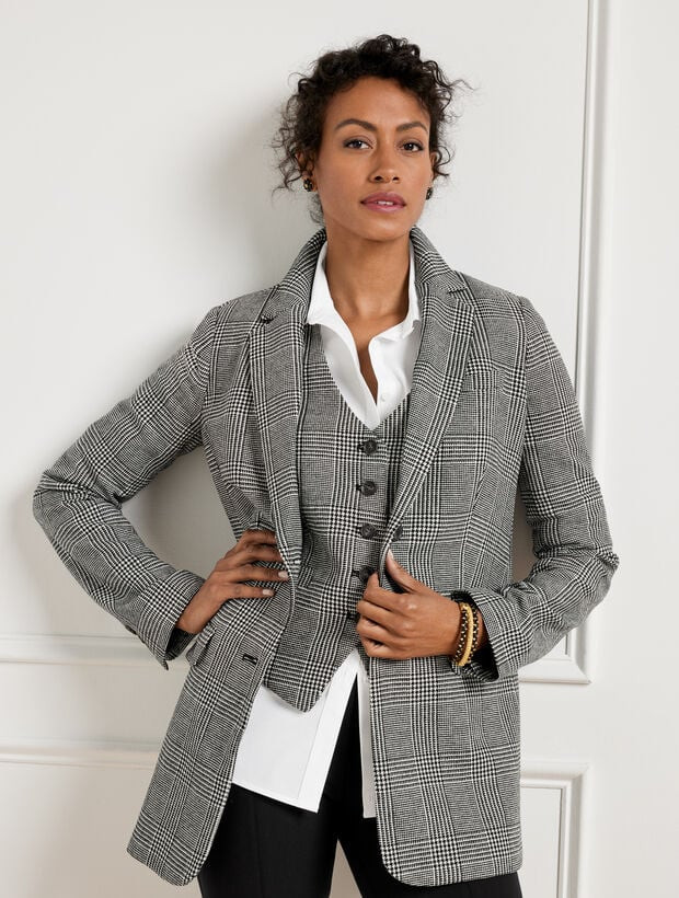 Relaxed Blazer - Glen Plaid | Talbots