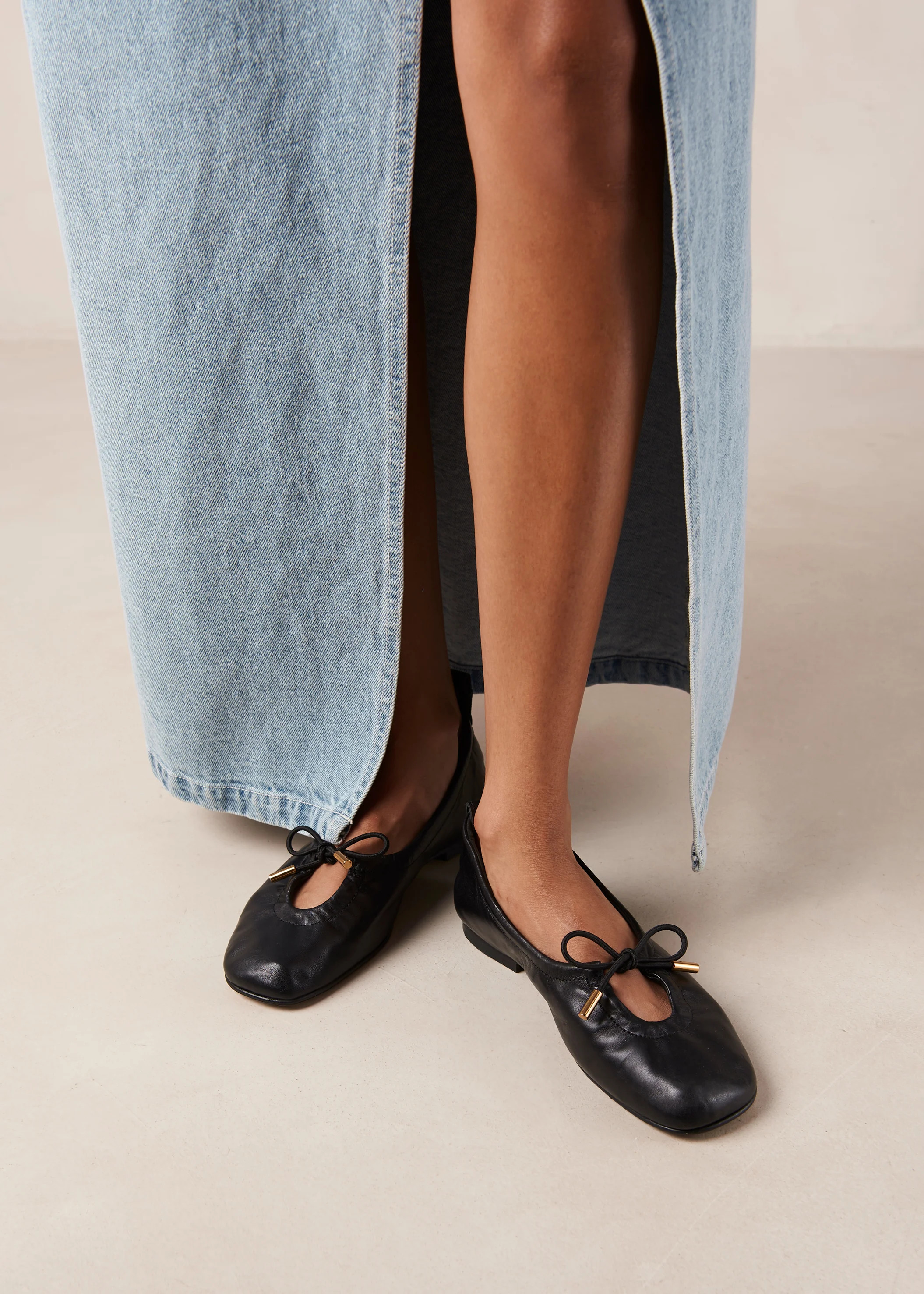 Rosalind - Black Ballet Flats | ALOHAS | Alohas AU