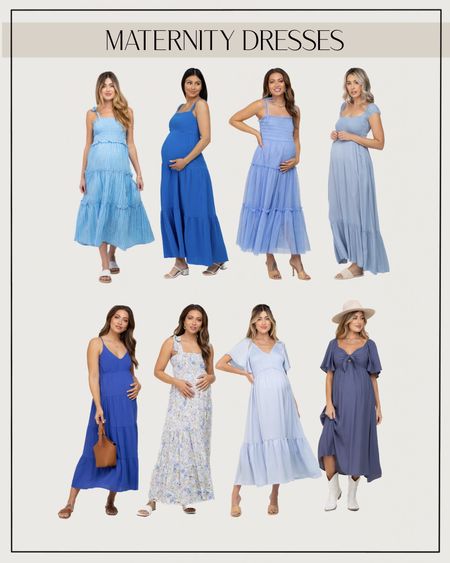 Blue maternity dresses. Boy baby shower dresses. Pregnancy outfits. Pink Blush Maternity  

#LTKunder100 #LTKbump #LTKbaby
